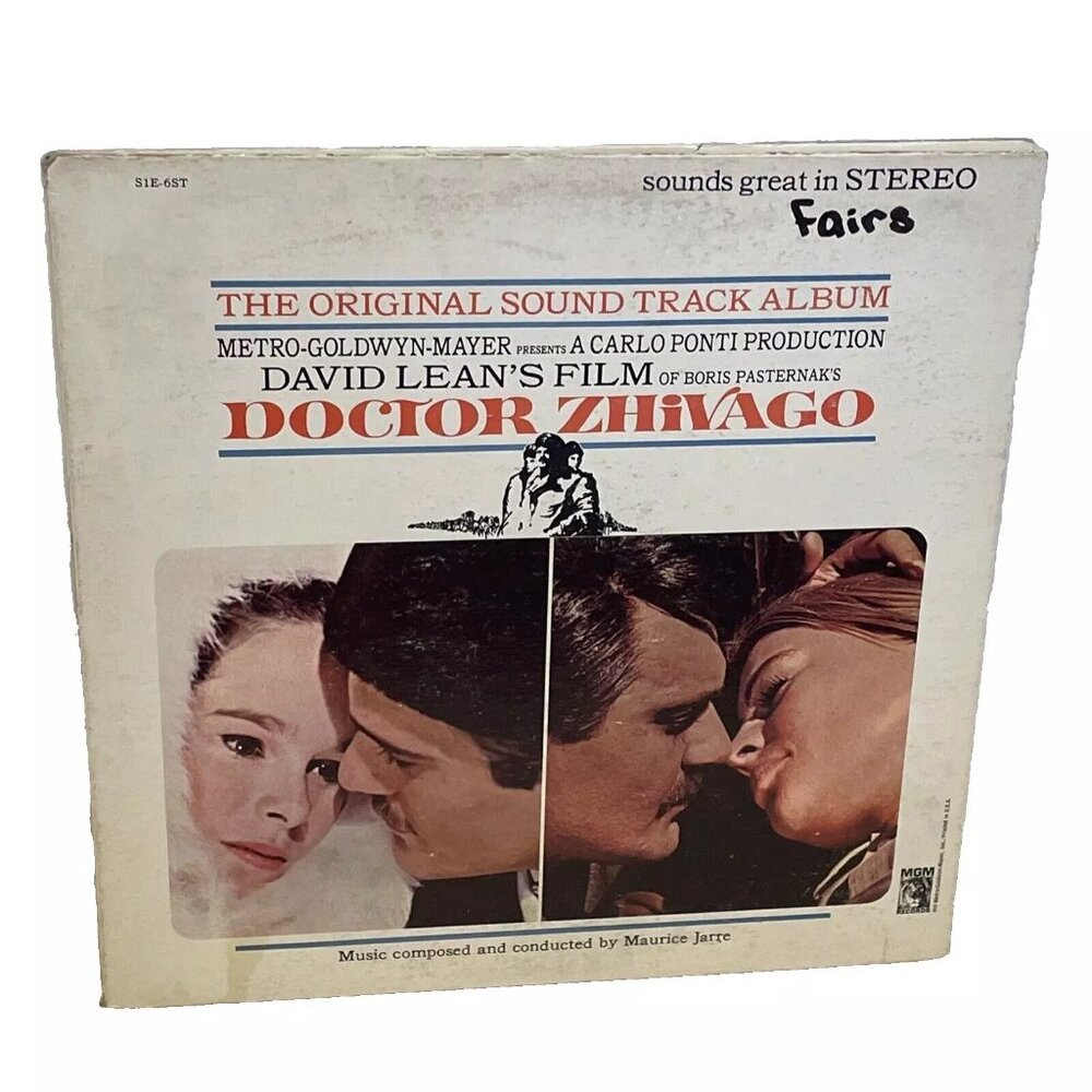 Doctor Zhivago (Original Sound Track Album)(Vinyl, 1965) MGM Records S1E-6ST VG